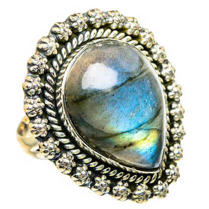 Labradorite Rings handcrafted by Ana Silver Co - RING84154