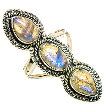 Labradorite Rings handcrafted by Ana Silver Co - RING84156