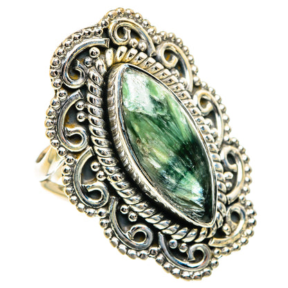 Seraphinite Rings handcrafted by Ana Silver Co - RING84158