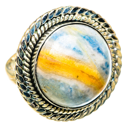 Blue Scheelite Rings handcrafted by Ana Silver Co - RING84172