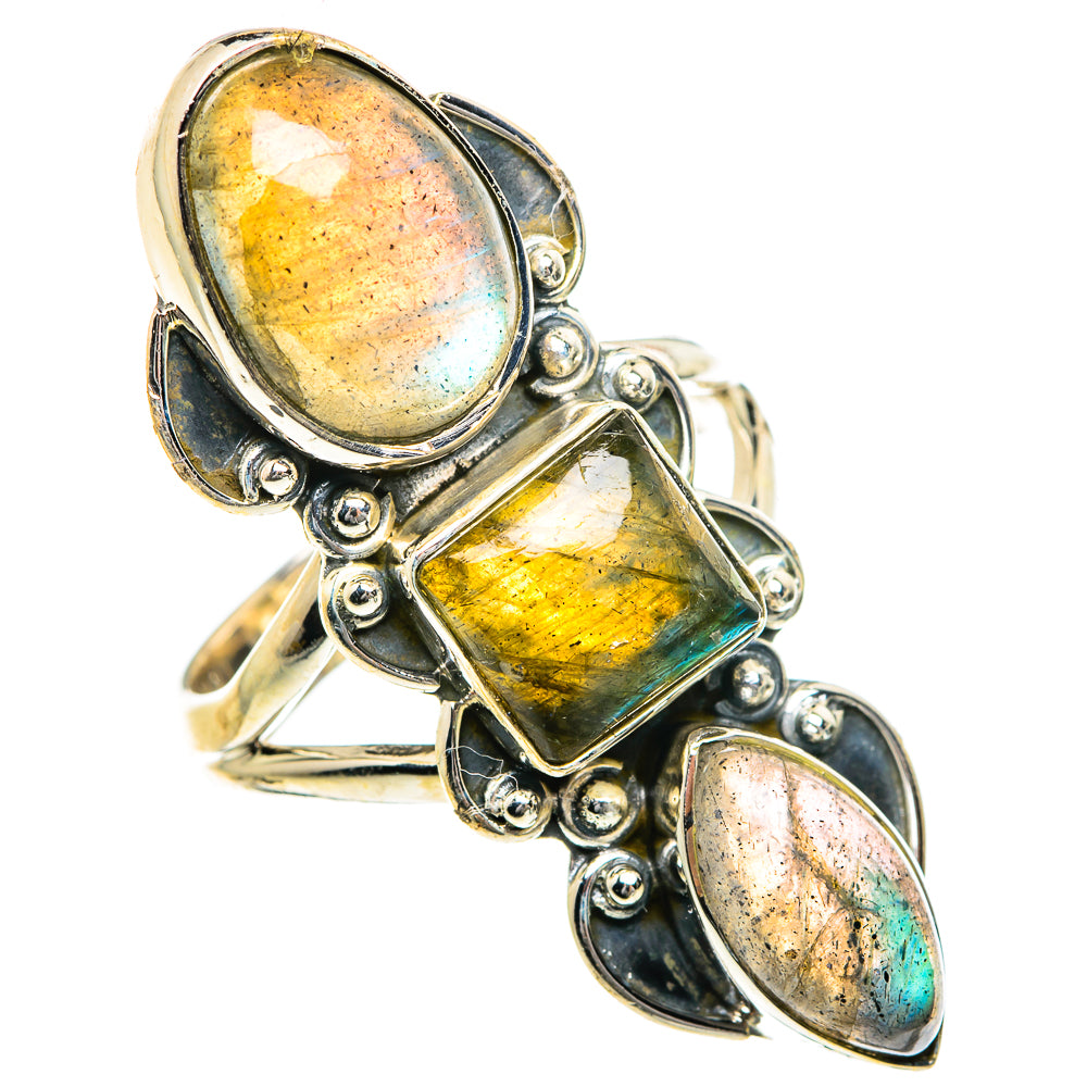 Labradorite Rings handcrafted by Ana Silver Co - RING84174