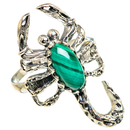 Malachite Rings handcrafted by Ana Silver Co - RING84183