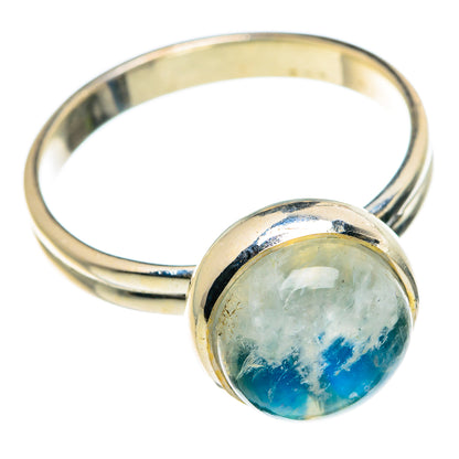 Rainbow Moonstone Rings handcrafted by Ana Silver Co - RING84184