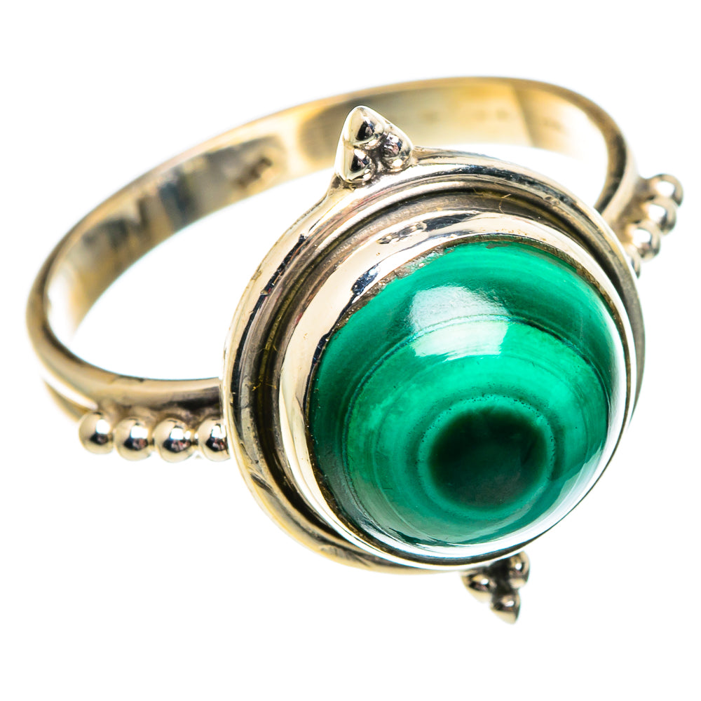 Malachite Rings handcrafted by Ana Silver Co - RING84186