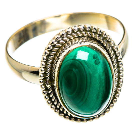 Malachite Rings handcrafted by Ana Silver Co - RING84189