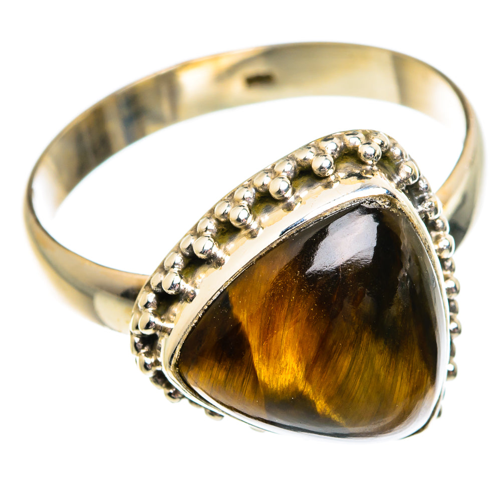 Tiger Eye Rings handcrafted by Ana Silver Co - RING84191