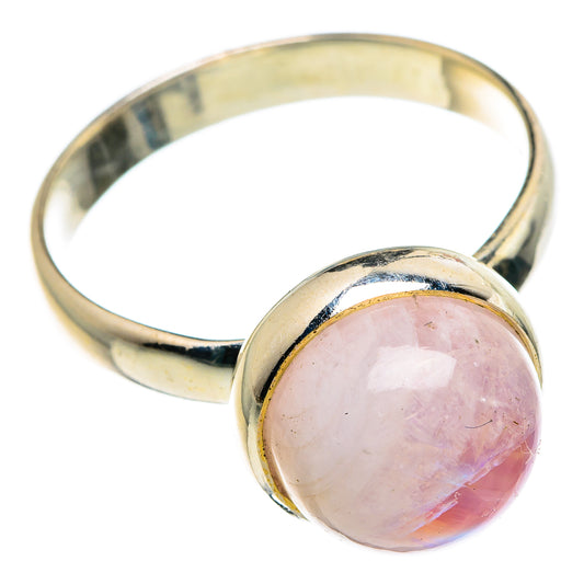 Pink Moonstone Rings handcrafted by Ana Silver Co - RING84198