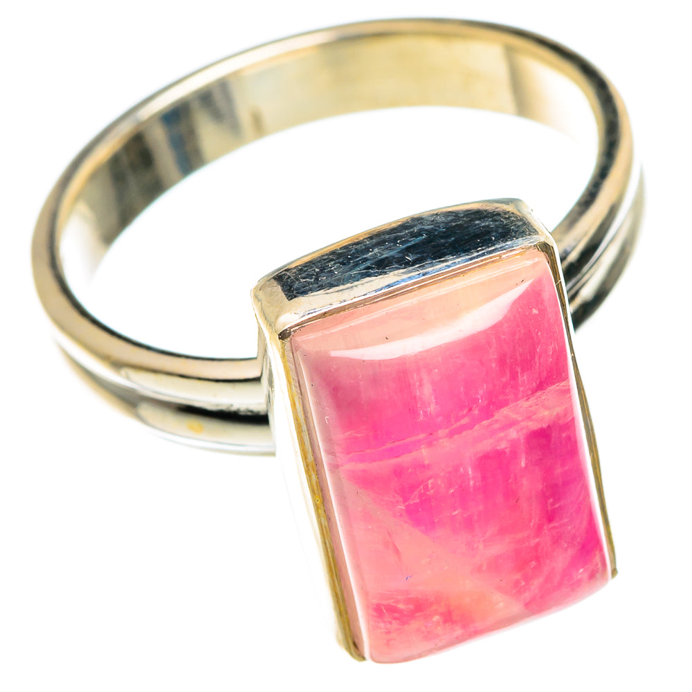 Pink Moonstone Rings handcrafted by Ana Silver Co - RING84201
