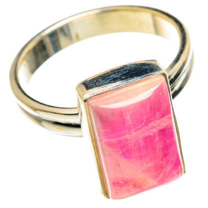 Pink Moonstone Rings handcrafted by Ana Silver Co - RING84201