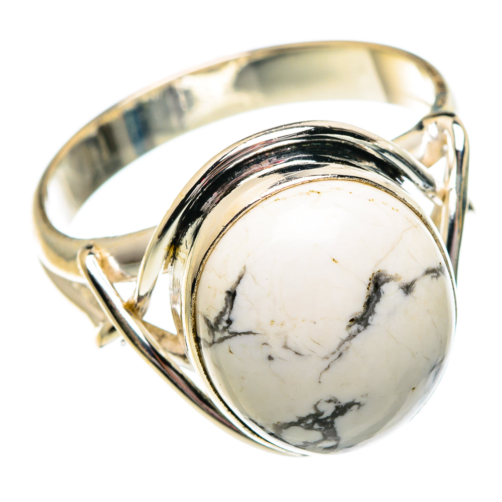 Howlite Rings handcrafted by Ana Silver Co - RING84210