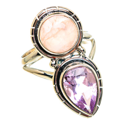 Rose Quartz Rings handcrafted by Ana Silver Co - RING84212