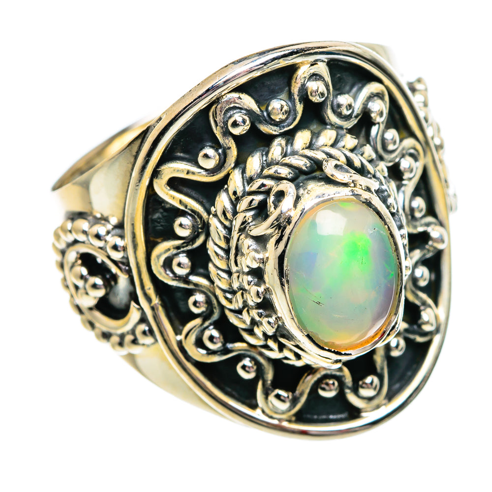 Ethiopian Opal Rings handcrafted by Ana Silver Co - RING84213