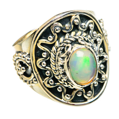 Ethiopian Opal Rings handcrafted by Ana Silver Co - RING84213