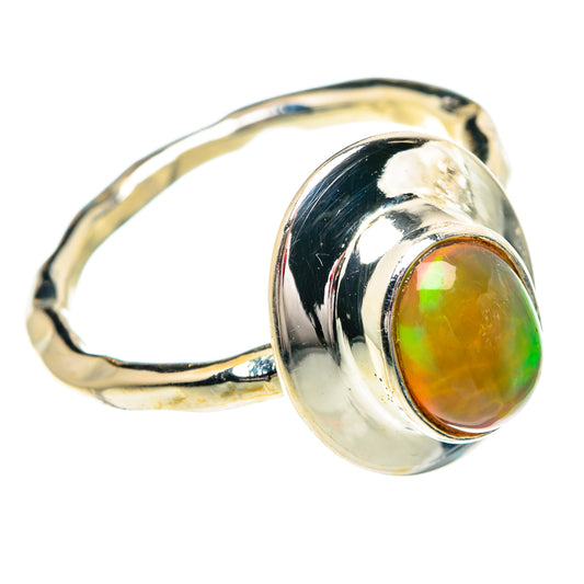 Ethiopian Opal Rings handcrafted by Ana Silver Co - RING84214