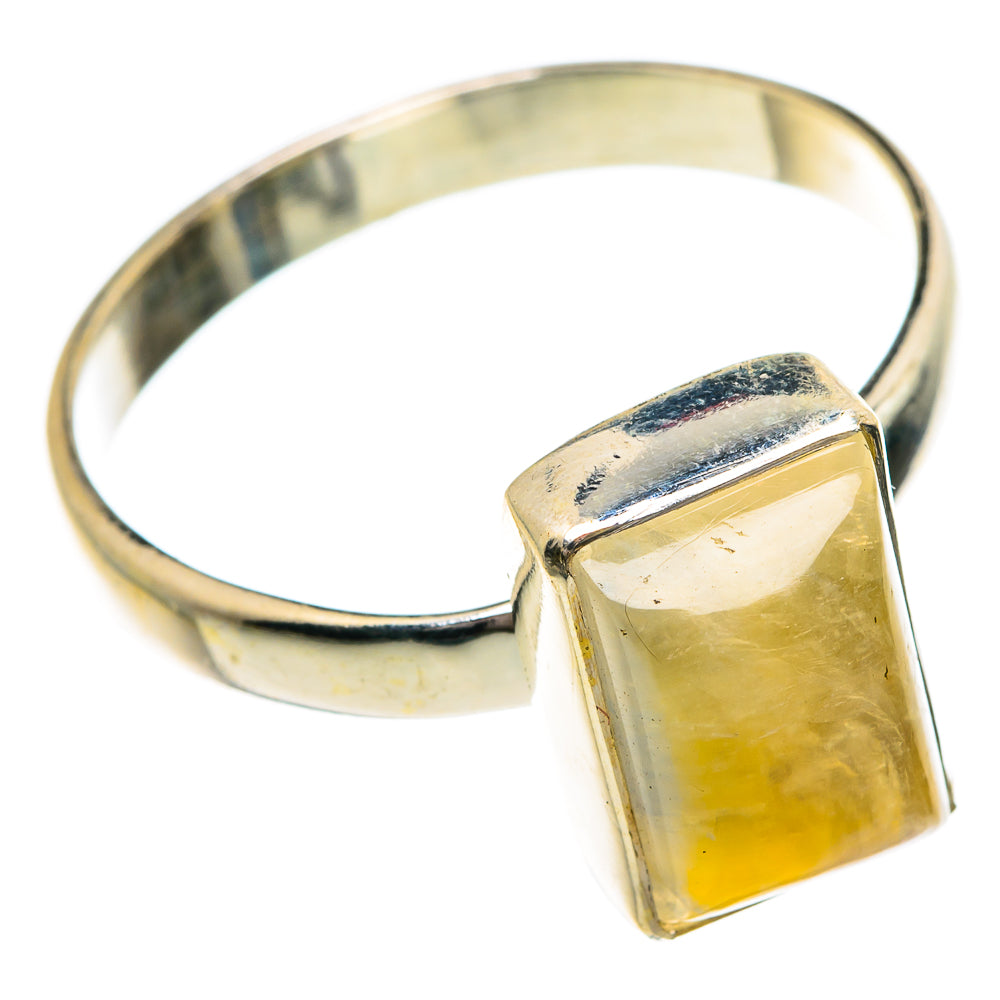 Yellow Moonstone Rings handcrafted by Ana Silver Co - RING84217