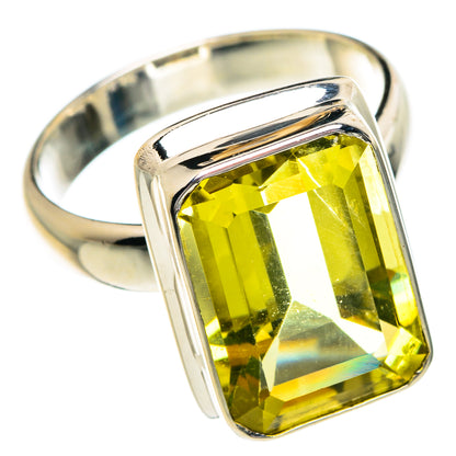 Lemon Quartz Rings handcrafted by Ana Silver Co - RING84218