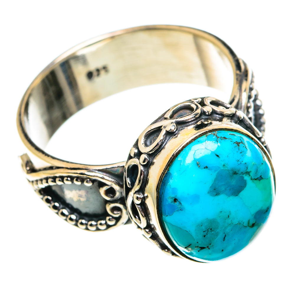 Chrysocolla Rings handcrafted by Ana Silver Co - RING84222