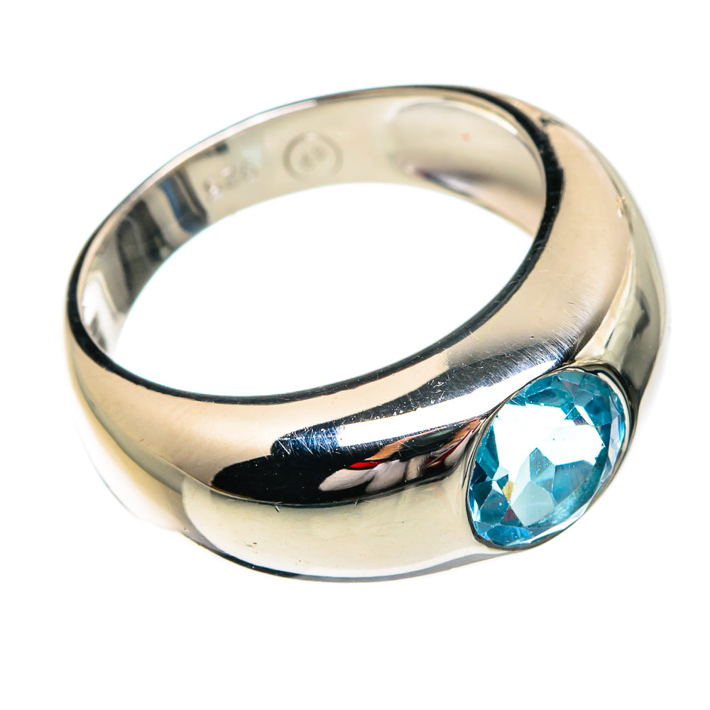 Blue Topaz Rings handcrafted by Ana Silver Co - RING84223 - Photo 2