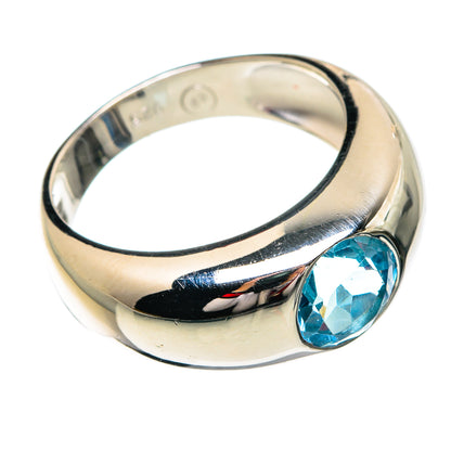 Blue Topaz Rings handcrafted by Ana Silver Co - RING84223 - Photo 2