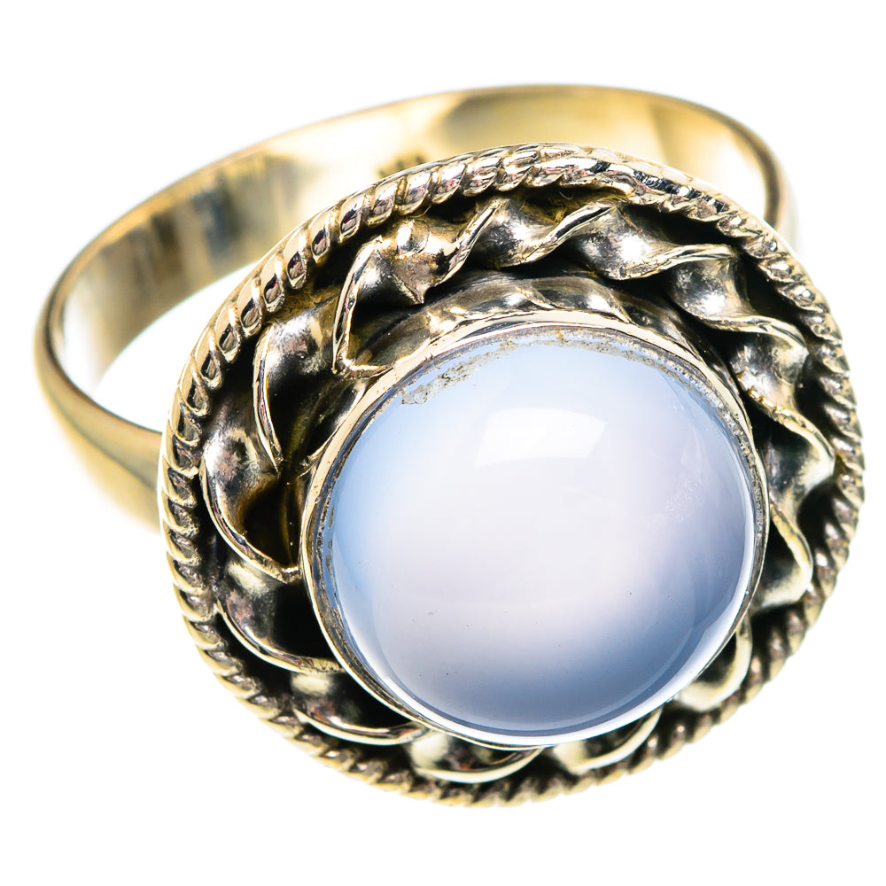 Aqua Chalcedony Rings handcrafted by Ana Silver Co - RING84224