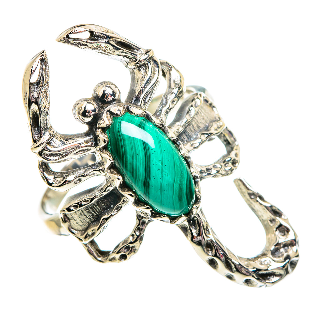 Malachite Rings handcrafted by Ana Silver Co - RING84226
