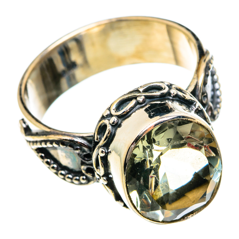 Green Amethyst Rings handcrafted by Ana Silver Co - RING84227