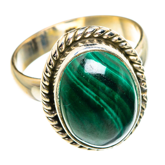 Malachite Rings handcrafted by Ana Silver Co - RING84230
