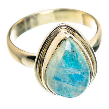 Rainbow Moonstone Rings handcrafted by Ana Silver Co - RING84231