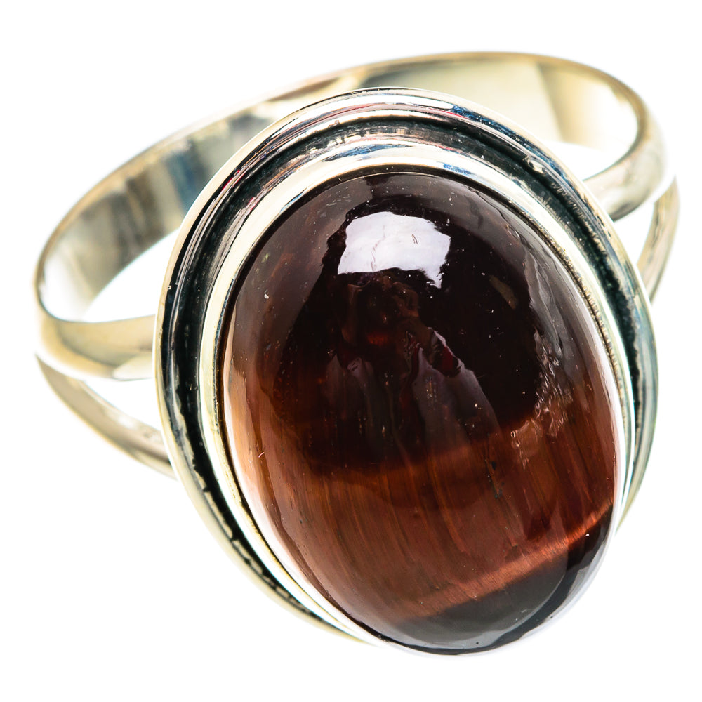 Red Tiger Eye Rings handcrafted by Ana Silver Co - RING84233