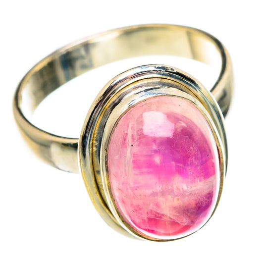 Pink Moonstone Rings handcrafted by Ana Silver Co - RING84240