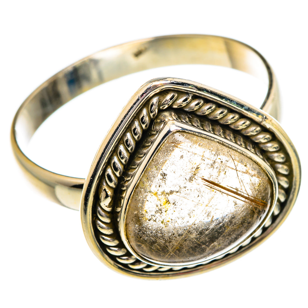 Rutilated Quartz Rings handcrafted by Ana Silver Co - RING84249