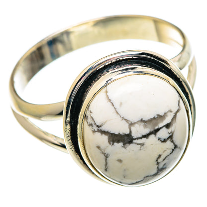 Howlite Rings handcrafted by Ana Silver Co - RING84254