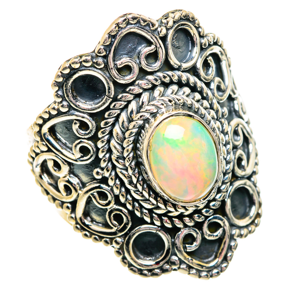 Ethiopian Opal Rings handcrafted by Ana Silver Co - RING84256