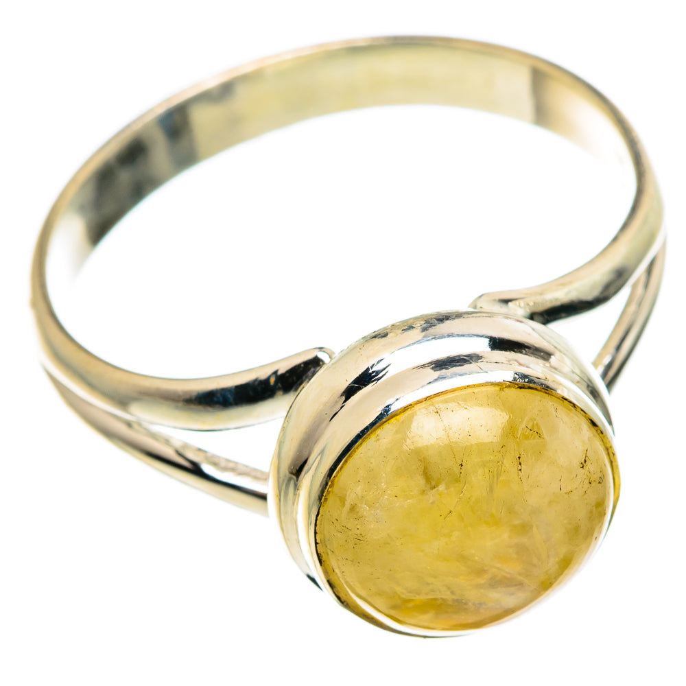 Yellow Moonstone Rings handcrafted by Ana Silver Co - RING84259 - Photo 2