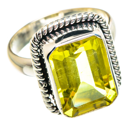 Lemon Quartz Rings handcrafted by Ana Silver Co - RING84262