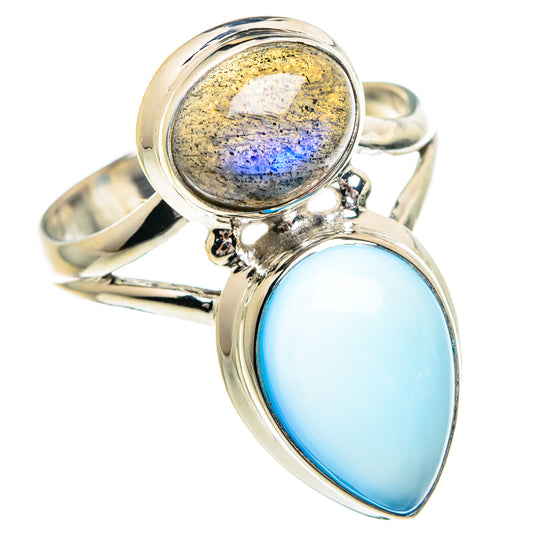 Aqua Chalcedony Rings handcrafted by Ana Silver Co - RING84268