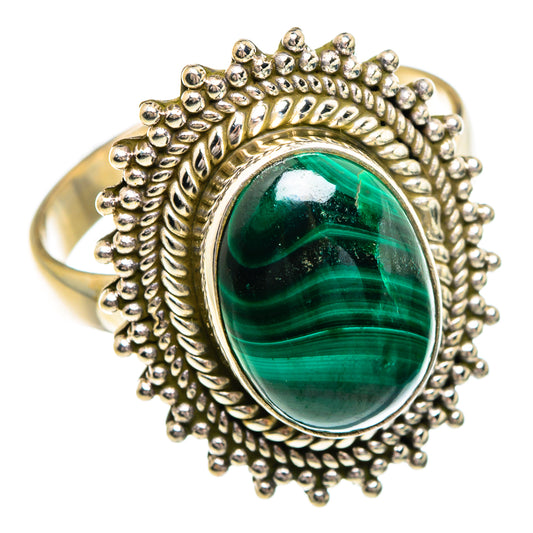 Malachite Rings handcrafted by Ana Silver Co - RING84274