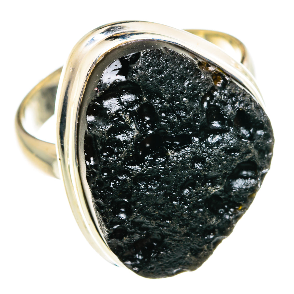 Tektite Rings handcrafted by Ana Silver Co - RING84293 - Photo 2