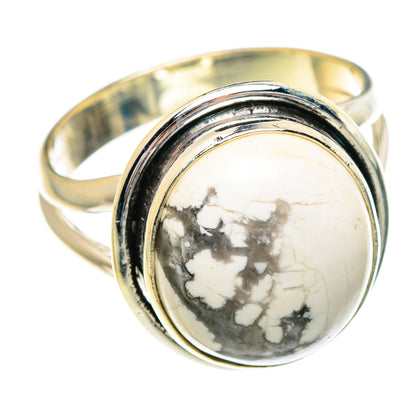 Howlite Rings handcrafted by Ana Silver Co - RING84298