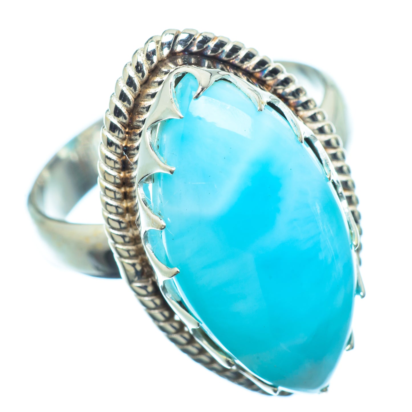 Larimar Rings handcrafted by Ana Silver Co - RING8430