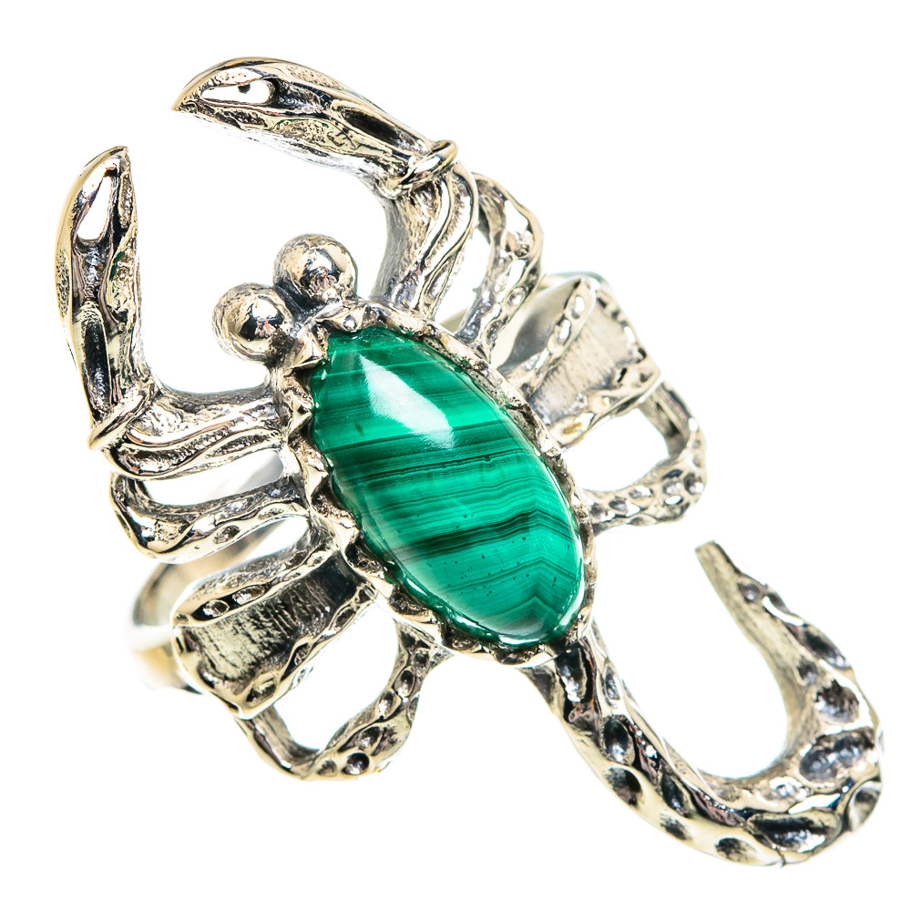 Malachite Rings handcrafted by Ana Silver Co - RING84311