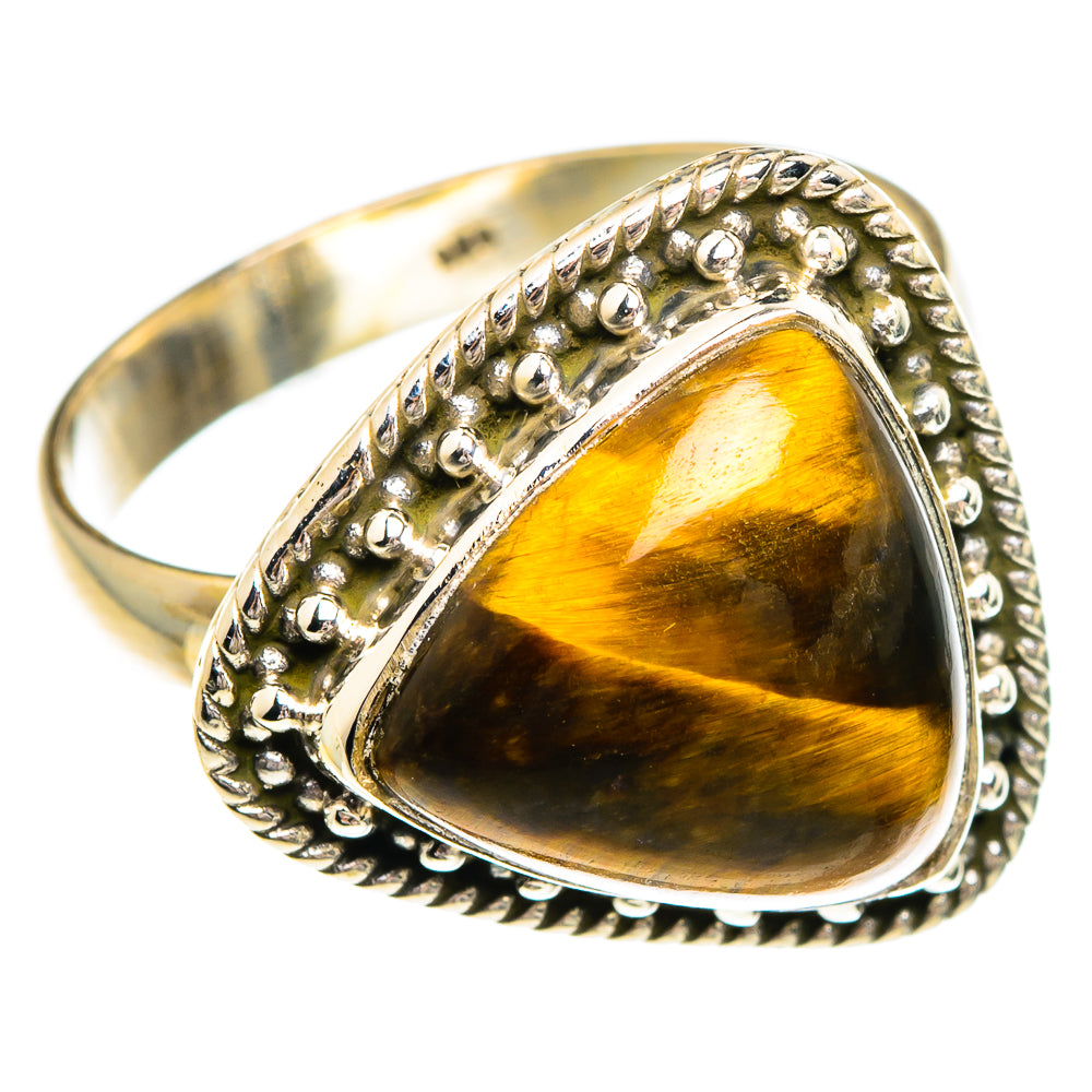 Tiger Eye Rings handcrafted by Ana Silver Co - RING84315