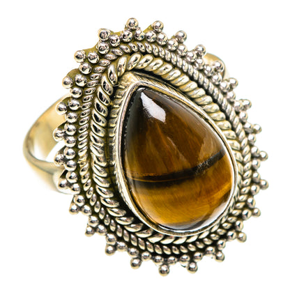 Tiger Eye Rings handcrafted by Ana Silver Co - RING84316