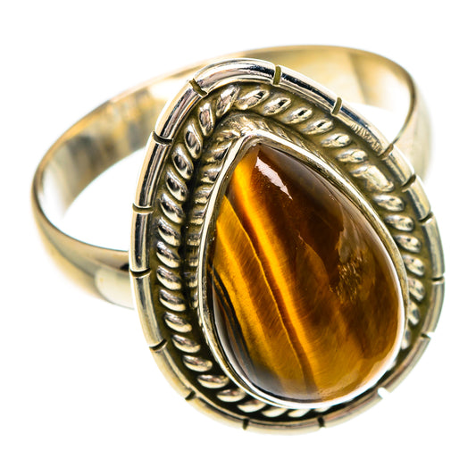 Tiger Eye Rings handcrafted by Ana Silver Co - RING84320