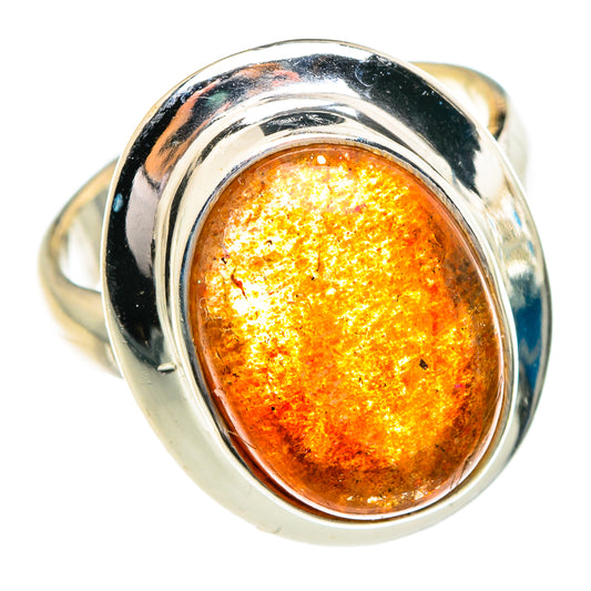 Sunstone Rings handcrafted by Ana Silver Co - RING84321