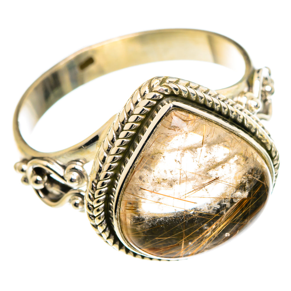 Rutilated Quartz Rings handcrafted by Ana Silver Co - RING84333