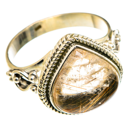 Rutilated Quartz Rings handcrafted by Ana Silver Co - RING84333