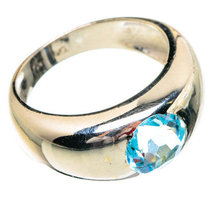 Blue Topaz Rings handcrafted by Ana Silver Co - RING84347