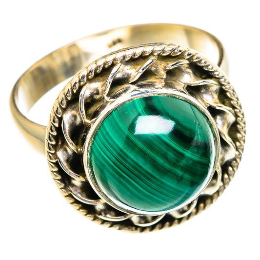 Malachite Rings handcrafted by Ana Silver Co - RING84357