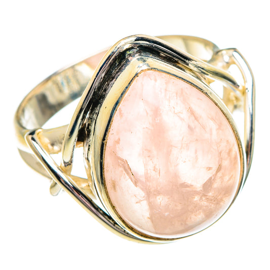 Rose Quartz Rings handcrafted by Ana Silver Co - RING84369